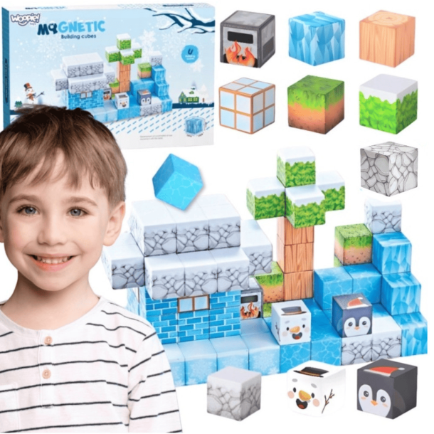 MagCubes Vinterverden 66 dele � Magnetisk Bygges�t