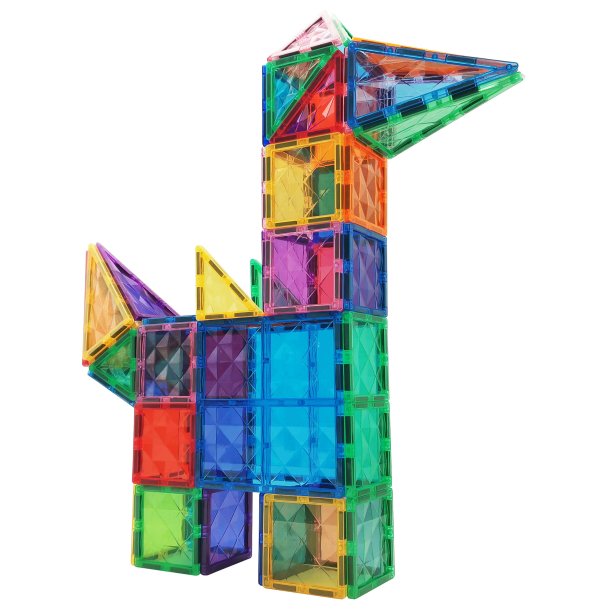 Magnetic Tiles byggesæt, 100 stk