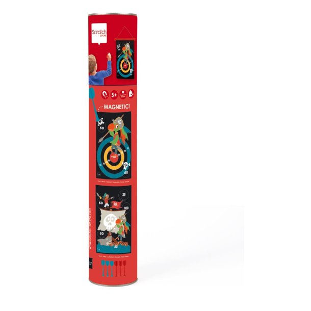 Magnetiskt dartspel � barnv�nlig dart med 6 pilar