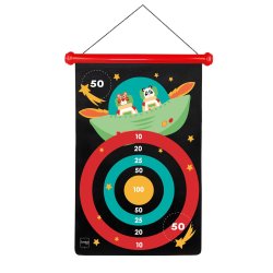 Magnetiskt dartspel med astronaut � barnv�nlig dart med 6 pilar