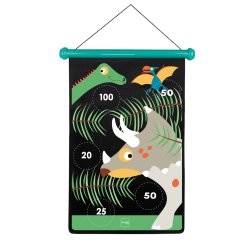 Magnetiskt dartspel med dinosaurier � barnv�nlig dart med 6 pilar