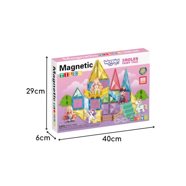 Magnetiske Byggeklodser Eventyrslot � 55 Dele