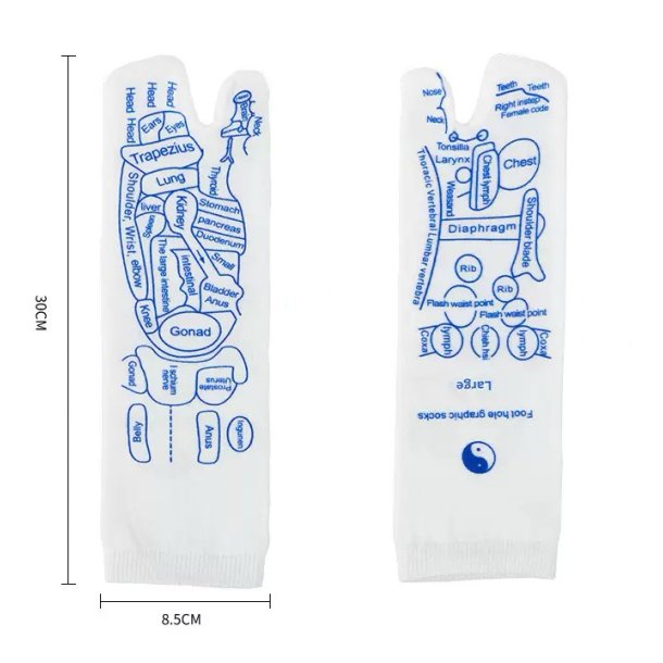 Zoneterapi Strømper, large