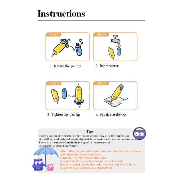 mierEdu Vandmalebog - Forrest Animals