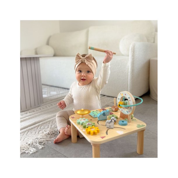 Montessori aktivitetsbord 5-i-1 � musik, sinnen och motorik
