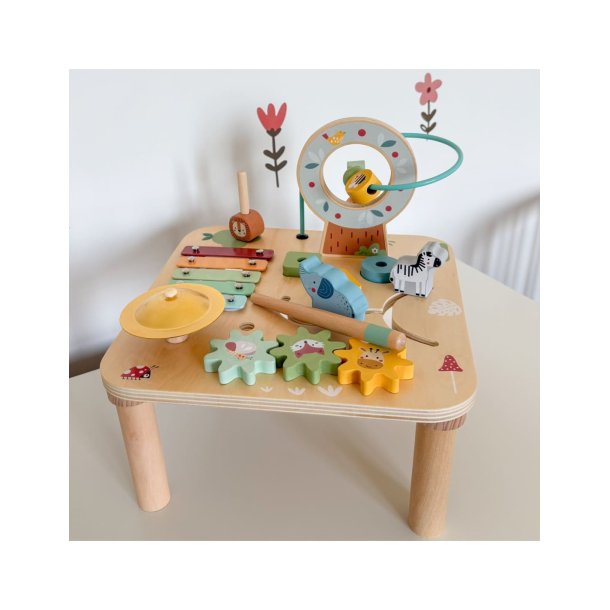 Montessori aktivitetsbord 5-i-1 � musik, sinnen och motorik