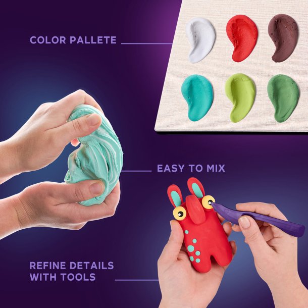 Mor-trold i 3D med air clay � kreativt kreas�t