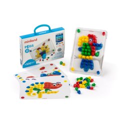Mosaikspel med 20mm f�rgade stift � kreativt l�rspel med m�nsterkort