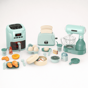 My Little Home K�kkens�t � r�remaskine, airfryer og br�drister med lys og lyd