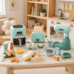 My Little Home K�kkens�t � r�remaskine, airfryer og br�drister med lys og lyd
