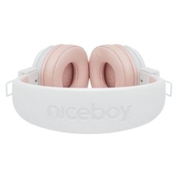 Niceboy HIVE Joy 3 trdlse hretelefoner - Hvid