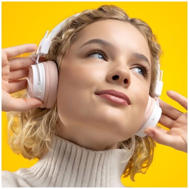 Niceboy HIVE Joy 3 trdlse hretelefoner - Hvid