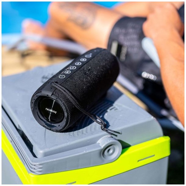 Niceboy RAZE 3 Titan 50W vandtt radio &amp; trdls hjttaler - Sort