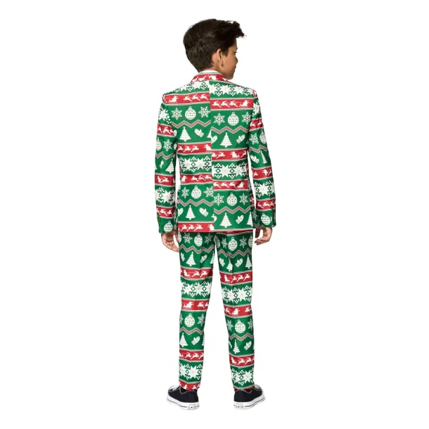 Suitmeister - Boys Christmas Green Nordic