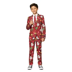 Suitmeister - Boys Christmas Red Icons Light Up