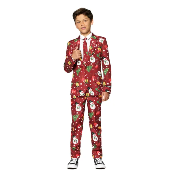 Suitmeister - Boys Christmas Red Icons Light Up