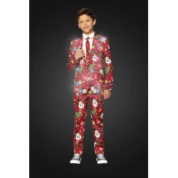Suitmeister - Boys Christmas Red Icons Light Up