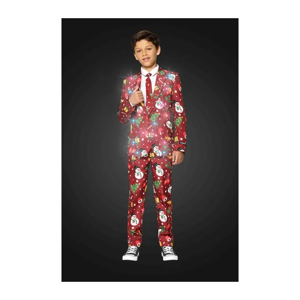 Suitmeister - Boys Christmas Red Icons Light Up