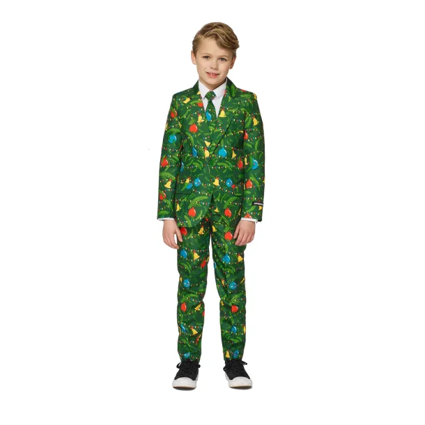 Suitmeister - Boys Christmas Green Tree Light Up