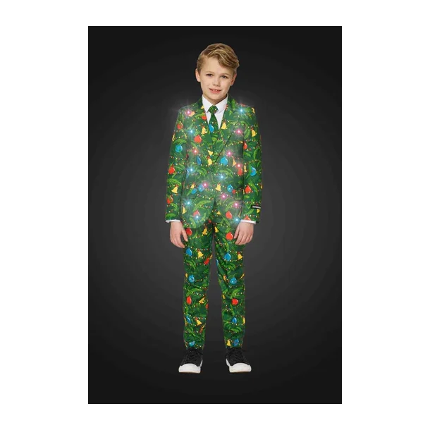 Suitmeister - Boys Christmas Green Tree Light Up