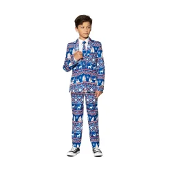 Suitmeister - Boys Christmas Blue Nordic