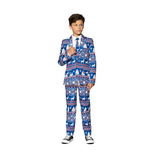 Suitmeister - Boys Christmas Blue Nordic