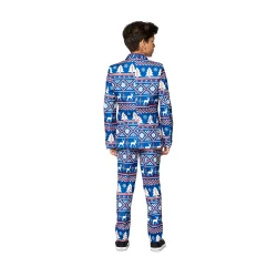 Suitmeister - Boys Christmas Blue Nordic