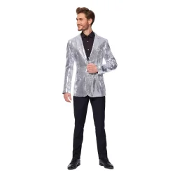 Suitmeister - Sequins Silver Blazer