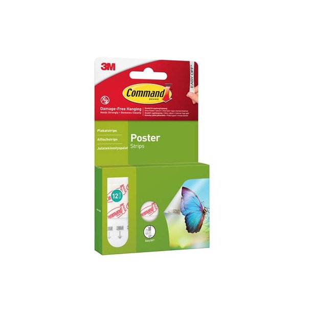 3M Command Poster Strips 12 stk