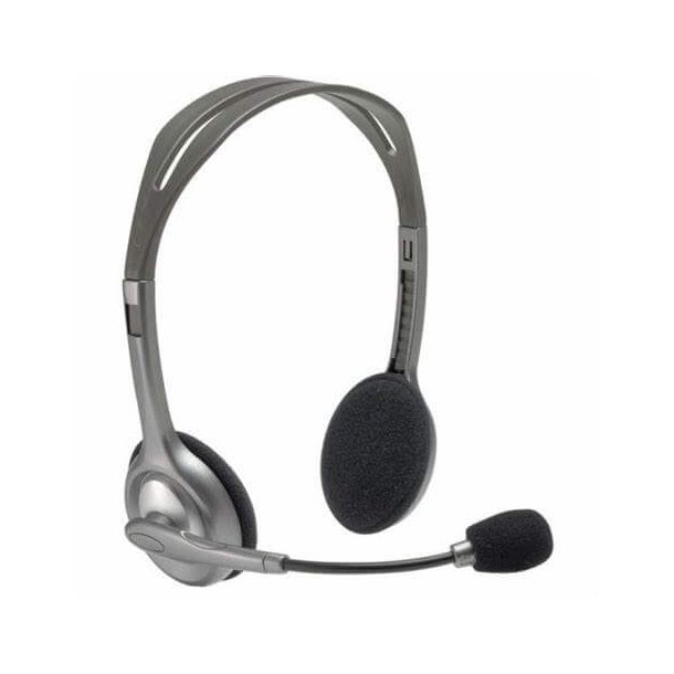 Logitech H110 Stereo Headset - Grey