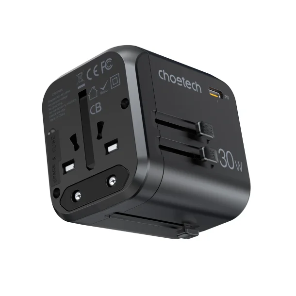 Choetech PD5008 Rejseadapter 30W (Europa/England/USA/Australien)