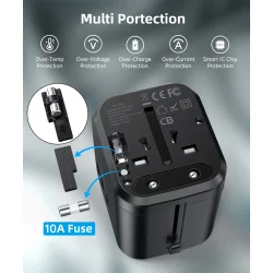 Choetech PD5008 Rejseadapter 30W (Europa/England/USA/Australien)