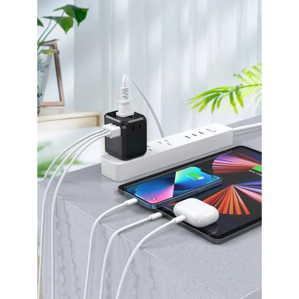 Choetech PD5008 Rejseadapter 30W (Europa/England/USA/Australien)