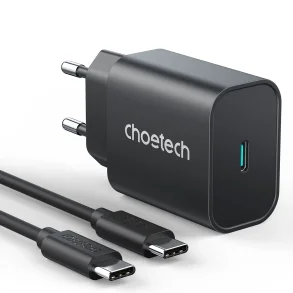 Choetech USB-C PD vgoplader, 25W, sort