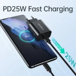 Choetech USB-C PD vgoplader, 25W, sort
