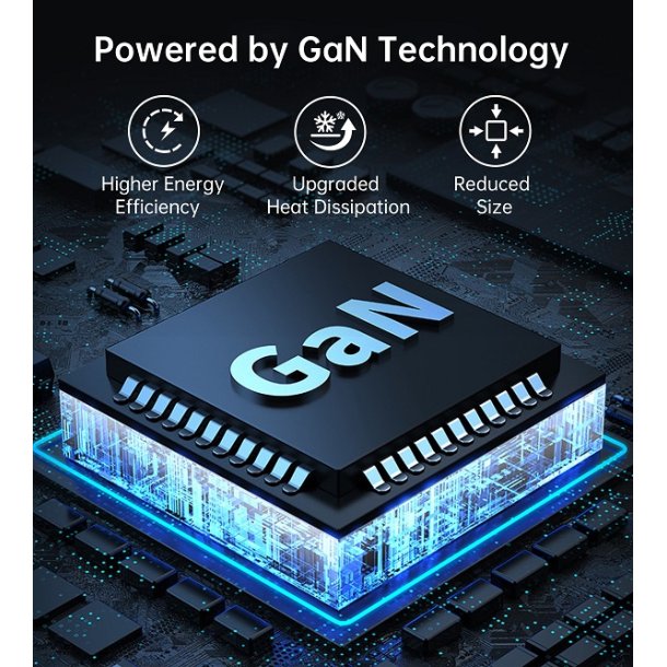 Choetech 4-port Oplader, 100W, hvid