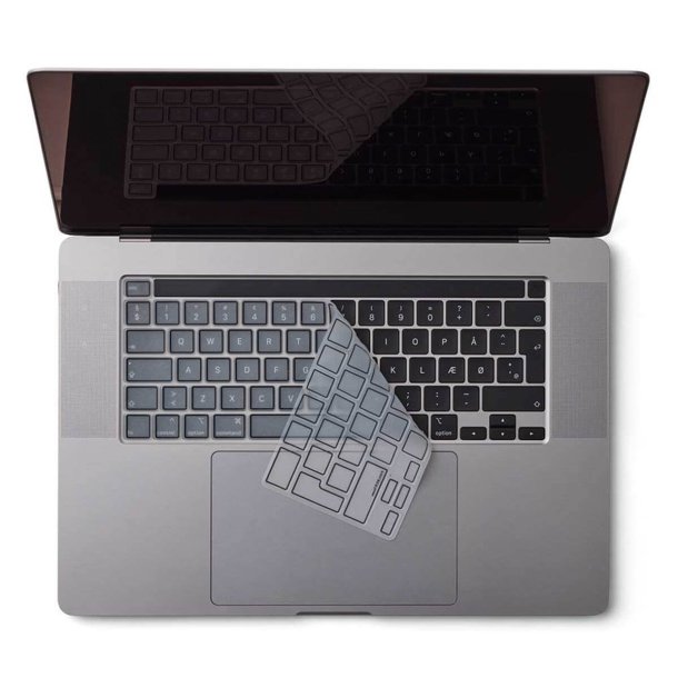 Philbert Tastaturcover til MacBook Pro 13-16" (2019-2022) - Transparent/Sort