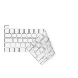 Philbert Tastaturcover til MacBook Pro 13-16" (2019-2022) - Transparent/Sort