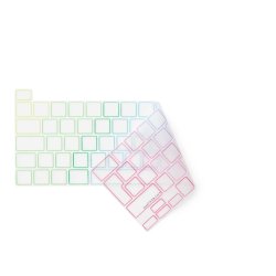 Philbert Tastaturcover til MacBook Pro 13-16" (2019-2022) - Transparent/Regnbue