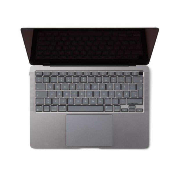 Philbert Tastaturcover til MacBook Air 13" (2020) - Transparent/Sort