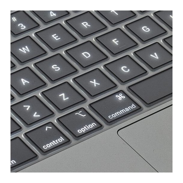 Philbert Tastaturcover til MacBook Air 13" (2020) - Transparent/Sort
