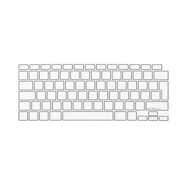 Philbert Tastaturcover til MacBook Air 13" (2020) - Transparent/Sort