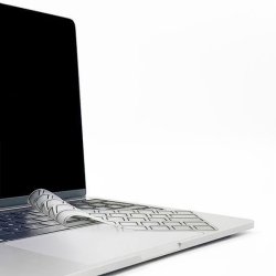 Philbert Tastaturcover til MacBook Air 13" (2020) - Transparent/Sort