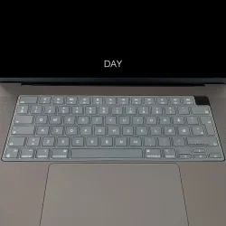Philbert Tastaturcover til MacBook Pro &amp; Air 13-14-16" (2021-2022) - Transparent/Sort