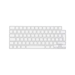 Philbert Tastaturcover til MacBook Pro &amp; Air 13-14-16" (2021-2022) - Transparent/Sort