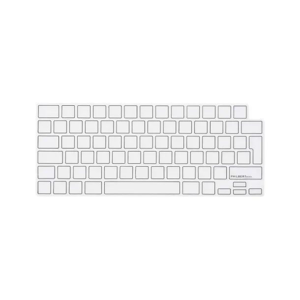 Philbert Tastaturcover til MacBook Pro &amp; Air 13-14-16" (2021-2022) - Transparent/Sort