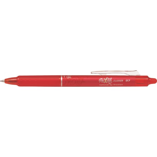 Pilot Frixion Clicker 0,7, Udviskbar Kuglepen 12 stk, Rd