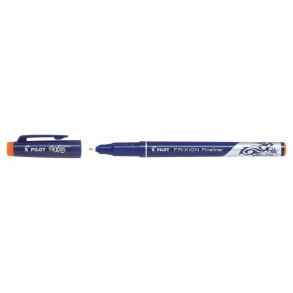 Pilot Frixion Fineliner 1,3 Udviskbar Kuglepen, 12 stk, Orange