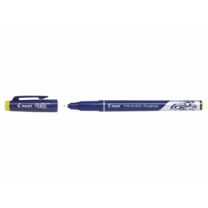 Pilot Frixion Fineliner 1,3 Udviskbar Kuglepen, 12 stk, Gul