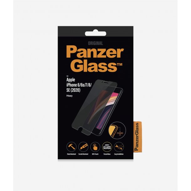 PanzerGlass skrmbeskyttelse iPhone SE (2020)/8/7/6 - Privacy